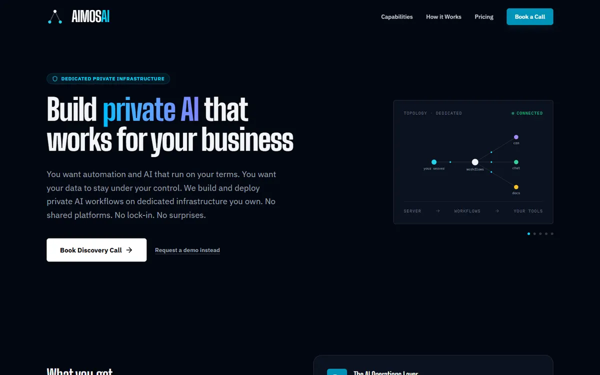 AimosAI website